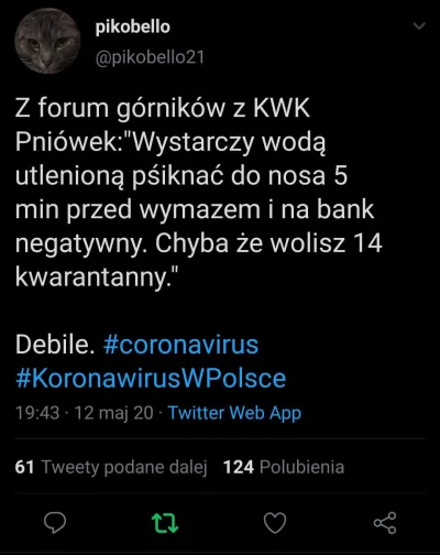 piotr-zbies - Co raz bardziej się pogrążają. 

#koronawirus #covid19 #slask #gornictw...