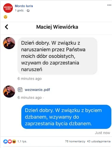 saakaszi - Naruszyli jego dobra osobiste, cytując jego własną wypowiedź ( ͡º ͜ʖ͡º)

...