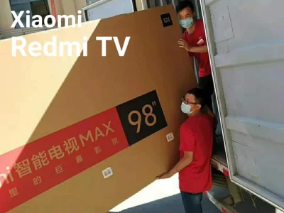 sebekss - Kiedy klatka schodowa jest za mała, aby wnieść telewizor #xiaomi #Redmi 98c...