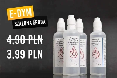 E-DYM - #edym

Szalona środa obowiązuje dziś na platformie e-dym.pl od godziny 14:00!...