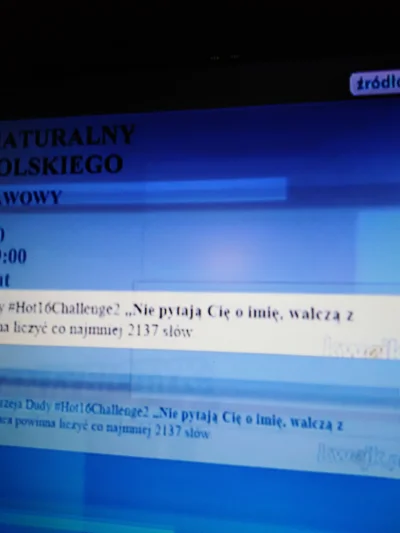 Dalibog - xDDDDDD właśnie pokazali to pytanie maturalne w #wtylewizji. 
#tvpis