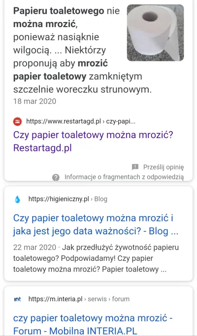 t.....t - @Perthro:
 Ciekawe co teraz robią z tym papierem

Szukają w google odpowied...