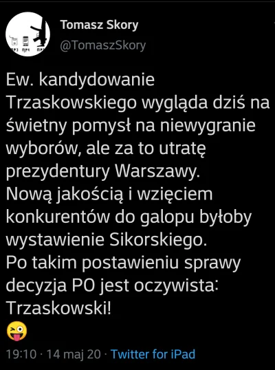 piaskun87 - Nawt dziennikarze szydzą z dziwnych kroków PO xD
Ogłoszenie kandydata o 1...