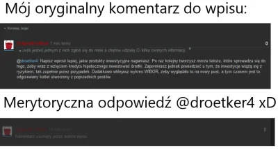 SzitpostForReal - @droetker4 w swoim długim gówno komentarzu sugeruje, że jest otwart...