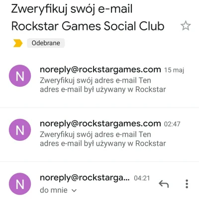 poziomek90 - @m76859 
@Gmeras 
@DonWieprzu przyszedł pierwszy mail o 21:54, czyli też...