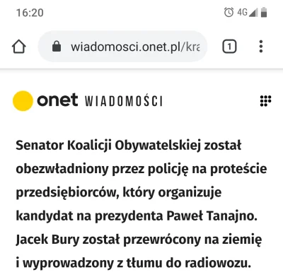 PiccoloGrande - Dla milicji już nawet legitymacja senatora nic nie znaczy. Liczy się ...