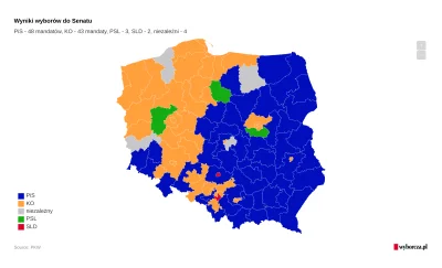 panczekolady - Wyniki wyborów do senatu. Jedyny wyłam w Polsce B.