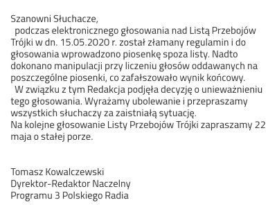 AlPolacco - Kuriozalne oświadczenie Dyrektora-Redaktora Naczelnego Programu 3 Polskie...