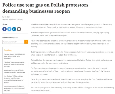 Rabusek - Pierwsze zagraniczne, anglojęzyczne artykuły o proteście już są, wysyłajcie...