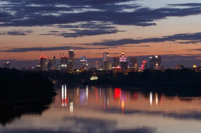lecho182 - Bardzo lubię panoramę Warszawy z mostu Skierkowskiego. 
Zdjęcie zrobiłem ...