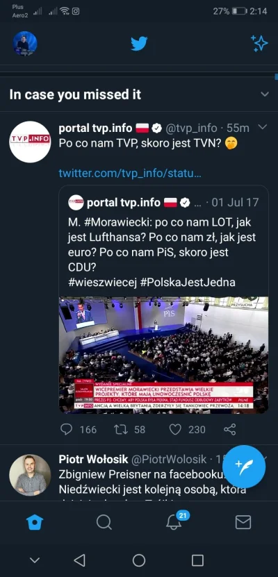 bardzozawiedzionymirek - Co tu się #!$%@?? Ale cringe na Twitterze TVP info. #polityk...