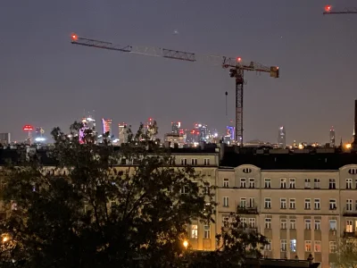 Patsi - @lecho182: Tez lubię panoramę Warszawy, zdjęcie z mojego balkonu ( ͡° ͜ʖ ͡°)