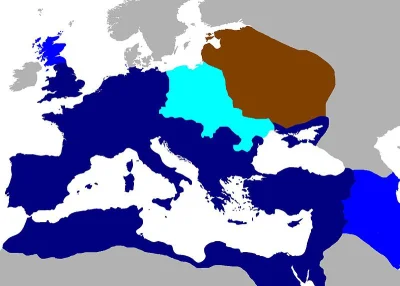 Pannoramix - Mapa Europy w roku 2100 wg powieści "Prochowe Imperium" pisarza sf Harry...