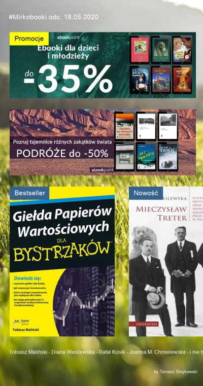 tomaszs - Mirkobooki 2020-05-18 ( ͡° ͜ʖ ͡°)

Przegląd ebooków 18.05.2020. Dowiedz s...