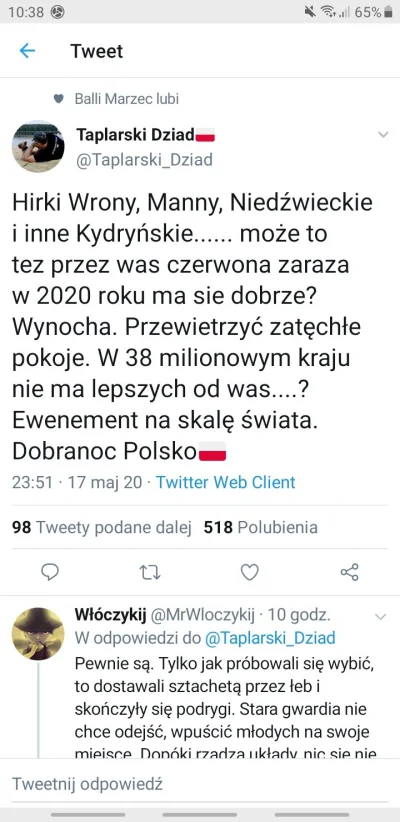 C.....w - Ten taplarski dziad to wyjątkowo odrazajacy pisowiec 
#bekazpisu #bekazlewa...