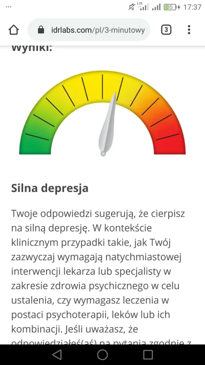 Waderra - @Filareta https://www.idrlabs.com/pl/3-minutowy-test-na-depresje/test.php 
...