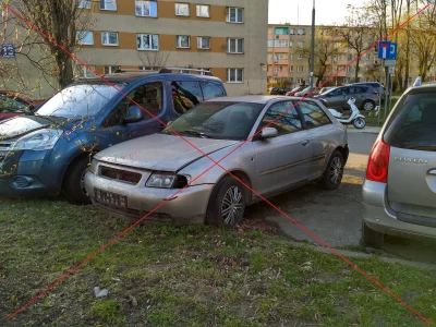 DerMirker - Właśnie wróciłem z popołudniowego spaceru, porzucone Audi A3 z os. XX-lec...