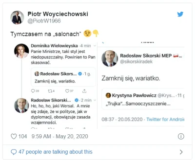 krdk - Chłop się nie p------i xD 

#polityka #4konserwy #neuropa #sikorski2020