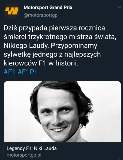 KarolaG17 - Niki Lauda, właściwie Andreas Nikolaus Lauda, przyszedł na świat 22 luteg...