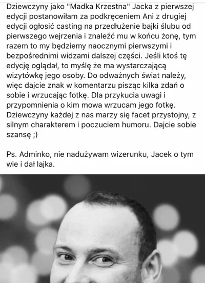 Falochron77 - Może która chętna na Jacola?
#slubodpierwszegowejrzenia