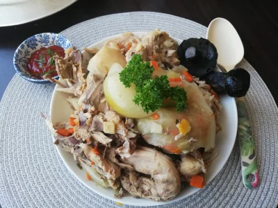 arinkao - Przystawka przed obiadem. Kurczak w stylu polskim z amerykańskim dipem pomi...