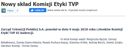 InformacjaNieprawdziwaCCCLVIII - Ej czaicie, że Danka jest członkiem komisji etyki TV...