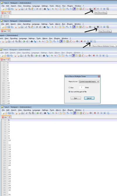 totson - @rales: 
To notepad++ będzie najlepszy. 
Klikasz Start Recording (rozpoczy...