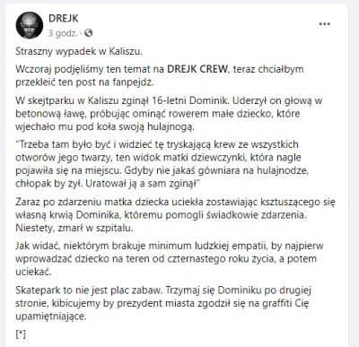 kacpervfr - Co się jeszcze musi stać żeby bombelki przestały latać po skateparku? 
#...