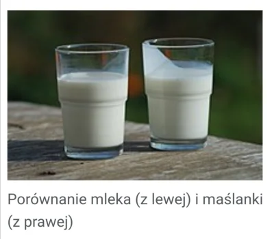 thanksforthesupport - Porównanie mleka (z lewej) i maślanki (z prawej).
#mleko #masla...