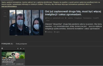 ZapomnialWieprzJakProsiakiemByl - Ten z-----y portal w pigułce
 Oprócz epidemii koron...