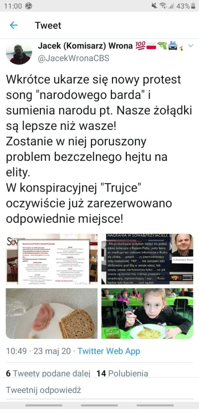 C.....w - Jest kombo pisowskiej propagandy. Osmiorniczki i głodne dzieci w szkołach x...