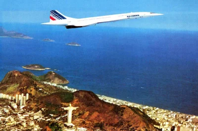 zloty_wkret - Przelatujący Concorde nad Świebodzinem. Koloryzowane
#swiebodzin #conc...