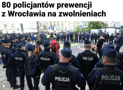 repostuje - Policjanci z Wrocławia mieli pojechać jako wsparcie podczas protestu prze...