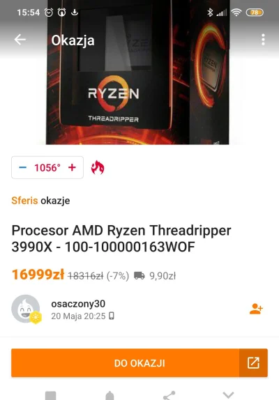 penknientyjerz - W sferis jest dobra przecena na procesor ryzen, można zaoszczędzić p...