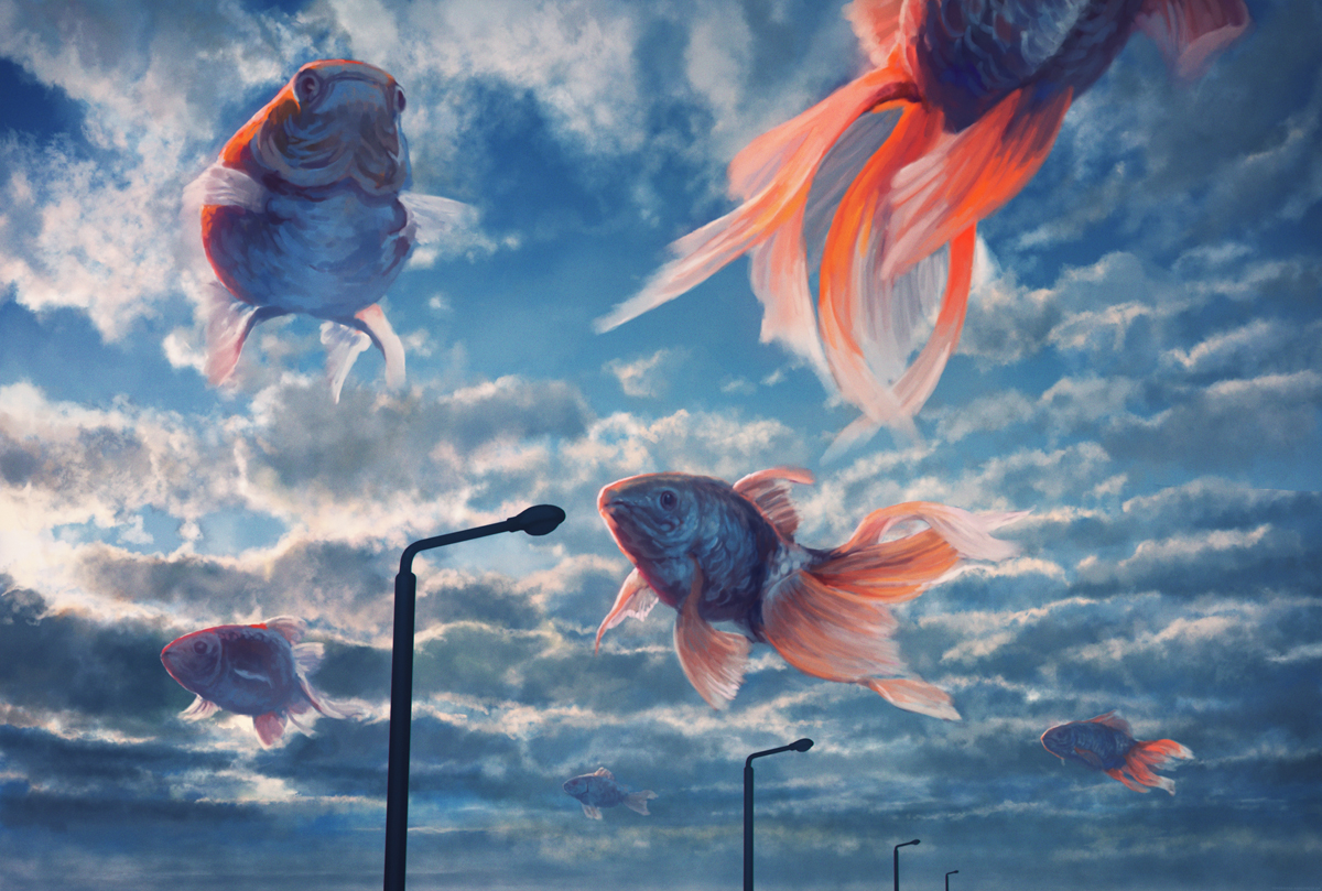 Летающие рыбы арт