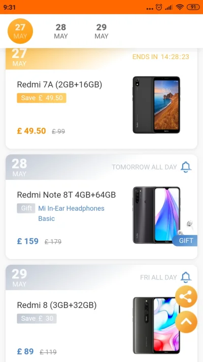 mielonkazdzika - Disiaj jest promocja na Redmi 7A cena £49.50
Kupilem dawa jako tele...