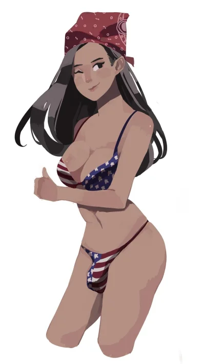P.....i - America fuck yeahhhhhh #futanari #bulge #anime