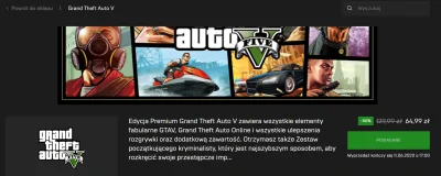 reca - U widzę #epicgames zakończył promke na GTA5 za friko. Teraz chcą 65 złotych ce...