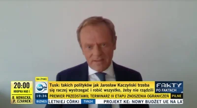 y.....m - JE Donald Franciszek Tusk w TVN24 o dzisiejszych słowach karakana:
Jak słys...