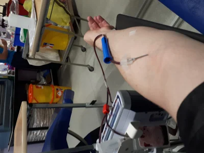 chemik_kieszyk - Donacja odbyta. Zachęcam mirków i mirabelki do oddawania krwi, nie b...