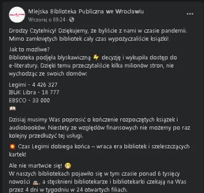 p3sman - Spieszcie się kochać #legimi w pakiecie bibliotecznym - tak szybko odchodzi ...