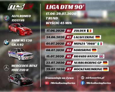 M.....s - Od połowy czerwca w ramach #mirkoracingseries startuje liga #DTM w #assetto...