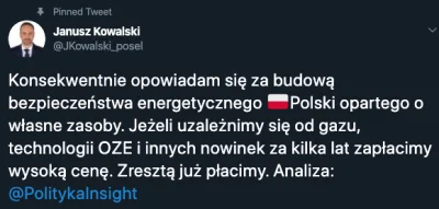 e.....p - Janusz Kowalski - wiceminister od Sasina uważa, że trzeba się uniezależnić ...