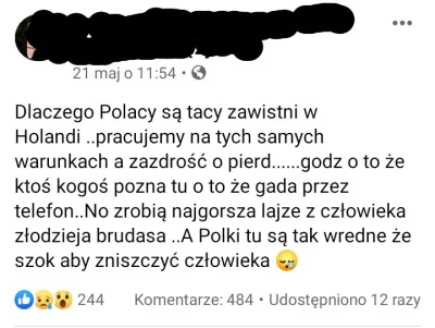 S.....a - #emigracja #patologiazewsi 
#holandia #p0lka

Z grupki Polaków w Holandi...