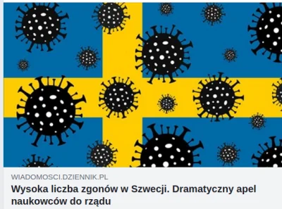 bioslawek - Liczba ofiar śmiertelnych koronawirusa w Szwecji wzrosła w czwartek o 69 ...