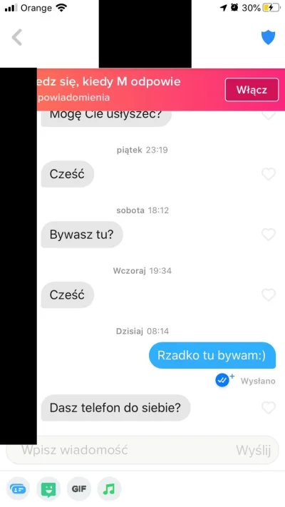 aaabbbccc - Cześć przegrywy! Co jakiś czas będę dla Was puszczać zrzuty rozmów z Tind...