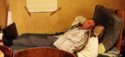 Hitmanq - Obraz "Białostoczanie wypoczywający przed pracą" , malarz nieznany.
#konon...