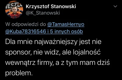 kemawir123 - Nie wiem jak można w ogóle bronić Stanowskiego xD Gość gada o lojalności...