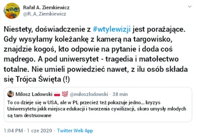 m.....k - Ziemkiewicz zawsze był jaki był, ale teraz to już mu się wybitnie pogorszył...