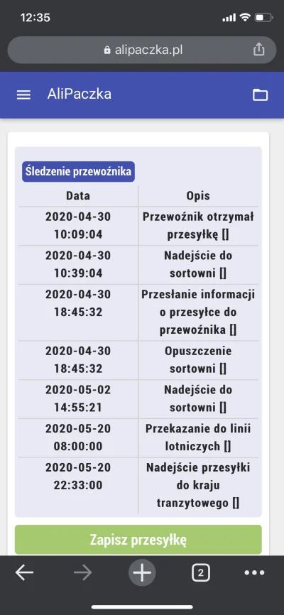 WerVa - Czy ktoś miał podobną sytuację, że przesyłka stoi (prawdopodobnie w Belgii 00...